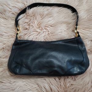 Tignanello black leather shoulder purse